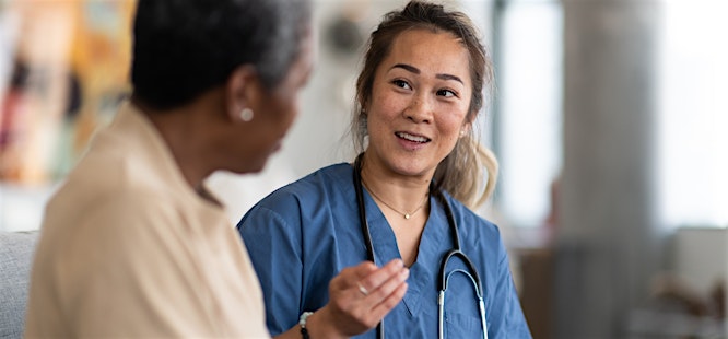 birmingham female primary care doctor coaching and treating a new patient