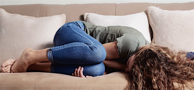 Woman suffering from chronic stress 1