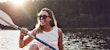 Woman kayaking safely in birmingham