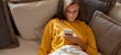 Woman sick with the flu in 2022